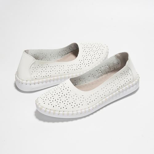 Image of Project Cloud Flats for Women Footwear, Memory Foam & Flexible Outsole Loafers for Women's Fashion Sneakers - Womens Shoes, Sockless Wear Machine Wash Shoes for Women (Petunia)