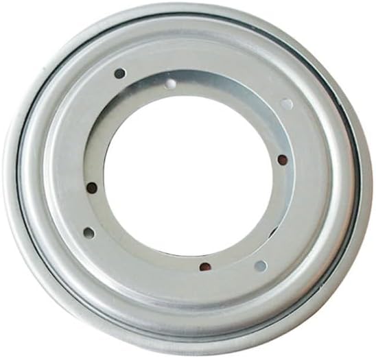 Galvanized Steel Lazy Susan Turntable with Rotating Bearing, 35 cm Swivel Plate for Kitchen Dining Table, Cake Decorating & Spice Rack Use(5.5in)