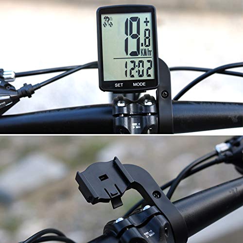 Loijon Tela LCD multifuncional Computador de Bicicleta Sem Fio Bicicleta Velocímetro Odômetro À Prov