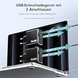 HSSNS Ładowarka USB C 570 W, wielokrotna: 8-portowa stacja ładująca z 5 USB-C i 3 USB-A, ładowarka USB Dual-PD PPS zasilacz do laptopa, MacBooka, iPada, iPhone 16, Sumsung itp