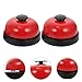 Toyvian Call Bell Desk Bell for Hotels Schools Restaurants Reception Areas Hospitals Red Desktop Desktop Toys
