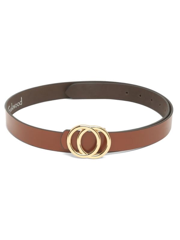 Image of TEAKWOOD LEATHERS Leather Belt for Women Belts Regular Fit Casual Formal Dress Jeans & Fashion Ladies Belts for Women Belts Regular Fit Belt Any Season | Fashion Belt for Women | T BT W 01