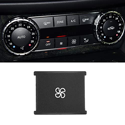 Jaronx Compatible with Mercedes Benz Fan Speed Buttons, Climate Control Switch Air Conditioning AC Button for C W204, GLK X204, ML W166, G Class, GLE, SLS,CLS,SLC,SL (Fan Speed-6)