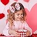 Valentine’s Day Hair Bow Hair Clip Women Girls Red Heart Hair Bow Pink Bowknot Hair Clip Baby Toddler Valentines Day Hair Accessory Hairpin Barrettes ZFJ58 (Light Pink)