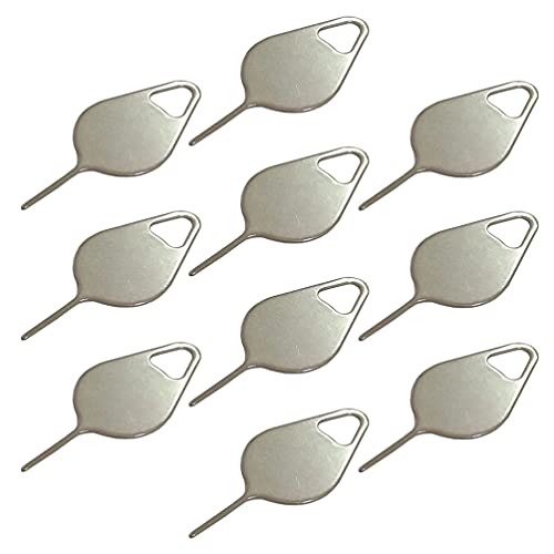 VILLCASE 100pezzi Estrattore Schede Sim Inossidabile Strumento per Rimozione Vassoio Sim Portatile e Pratico Compatibile con Tutti Gli Smartphone