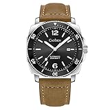 Diseño clásico de lujo: el reloj redondo amplía la función de la esfera de cristal de zafiro antirreflectante. El exquisito aspecto metálico brillante hace que este reloj de hombre se adapte a tus diferentes ocasiones.