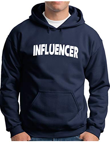 Sweat à capuche influencer OM3 pour homme style blogger marine taille L