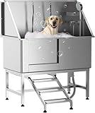 EliteEdge Professional Stainless Steel Dog Washing Station, 50