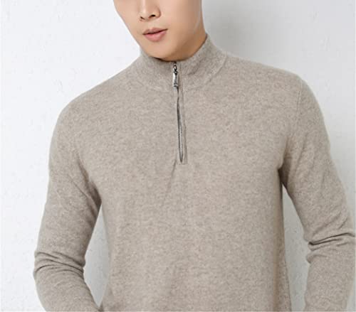 Pull col zippé homme cachemire rouge une douceur unique