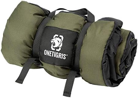 OneTigris Dog Bed Travel Large, Portable Dog Bed Camping Dog Bed for Washable Durable Oxford Portable Dog Sleeping Mats for Car Crate Sofa also For Indoor Outdoor Camping Travel Green (L)