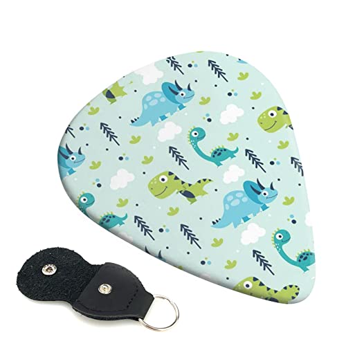 Lot de 6 médiators motif dinosaure pour guitare acoustique, guitare électrique, basse, ukulélé – fins, moyens et épais. - Les Beatles, Paul McCartney, John Lennon, RIngo Starr, George Harrison Lot de 6 médiators motif dinosaure pour guitare acoustique, guitare électrique, basse, ukulélé – fins, moyens et épais.