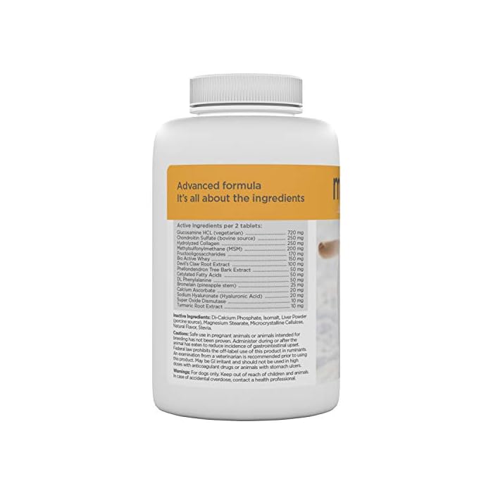 maxxipaws - maxxiflex+ Hip & Joint Supplement for Dogs with Glucosamine, Chondroitin, MSM & Collagen | Mobility, Flexibility & Discomfort Support | Senior, Adult & All Breeds | 120 Tablets - Image 6