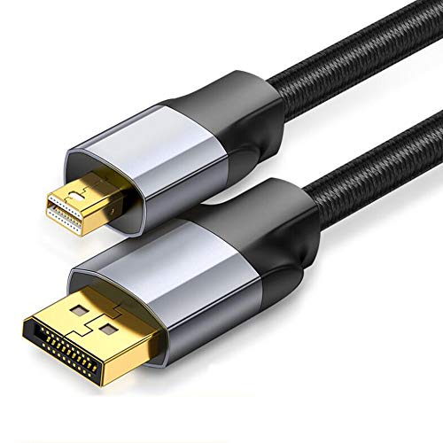 YWT Mini DisplayPort to DisplayPort Cable, 5 Feet, Thunderbolt to DisplayPort Mini DP to DP Display Cable 4K Resolution Ready, Black