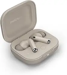 Fone de ouvido Sem Fio Bluetooth Motorola Moto buds+ Sound by Bose Cancelamento de Ruído Ativo - Vanilla