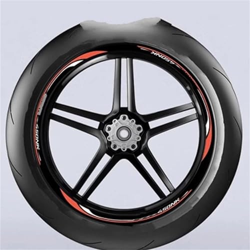 Autocollants réfléchissants moto CFMOTO 450NK pour visibilité latérale roue