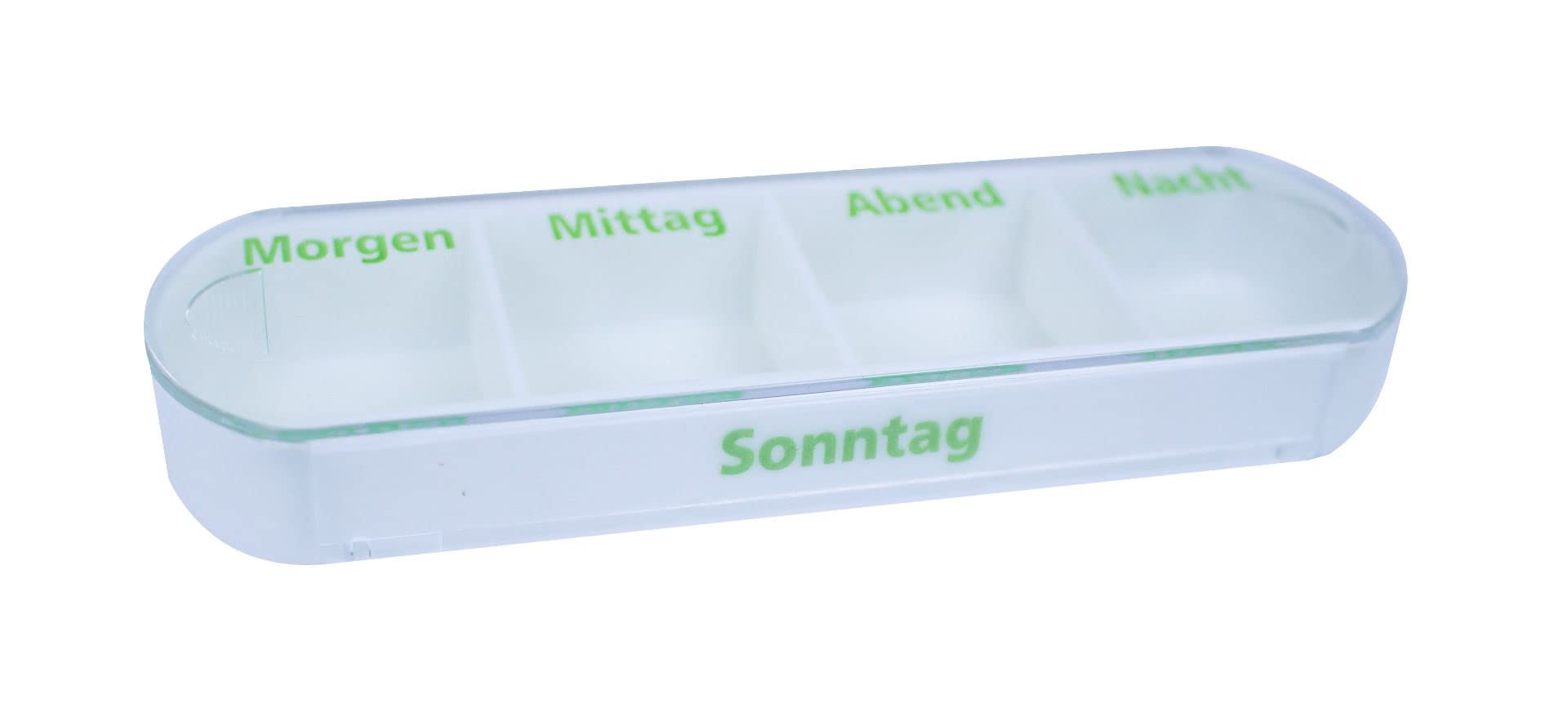 Medi-Inn Wochendispenser 7 Tage Tablettenbox N11484-w, weiß (40 Stück)