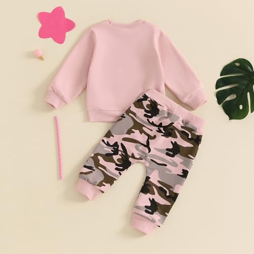 FIOMVA Baby Girl Clothes Toddler Sweatshirt Pants 2pcs Set Fall Winter Infant Pullover Top Outfit Newborn Matching Sets3
