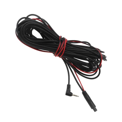 Image of ECSiNG 10m Car Camera Extension Cables 2.5mm Male to 4 Pin Backup Camera Cord Dash Cam Reverse Camera Extension Cables for Car Truck Motorhome Bus Van Black