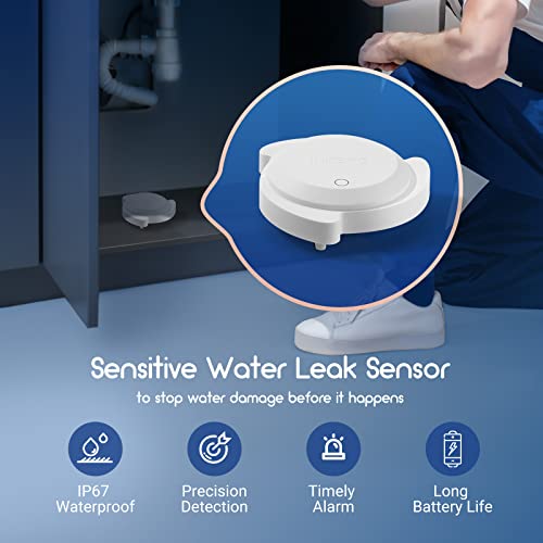 Inkbird Irs-Wd1 Smart Water Leak Sensor, Ip67 Waterproof, Real-Time Alarms, Compatible With Inkbird Ibs-M2 Wi-Fi Gateways (Without Gateway) #TOP1