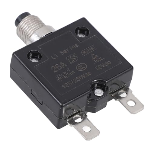Protección fiable para circuitos eléctricos de 25A con disyuntor de botón 125-250V
