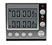 Produktbild Nine Rong Jayron KT002 2-Kanal Timer mit Uhr Wecker Digital Minute/Sekunde Timer Schreibtischuhr Schwarz