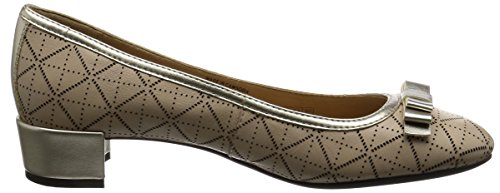 Geox D Carey A, Scarpe con Tacco Donna, Beige (LT