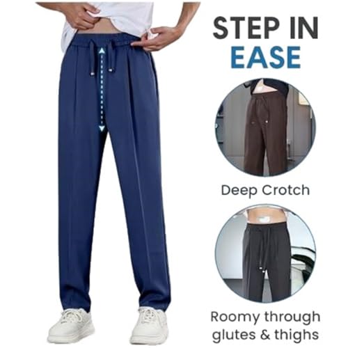 Nonmaze Airflexion Pants,AirFlexion - Pull On Ice Silk Stretch Smart Casual Pants3