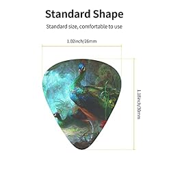 Ensemble de 12 médiators de guitare paon coloré pour guitare acoustique, guitare électrique, contrebasse, ukulélé - Les Beatles, Paul McCartney, John Lennon, RIngo Starr, George Harrison Ensemble de 12 médiators de guitare paon coloré pour guitare acoustique, guitare électrique, contrebasse, ukulélé – Image 4