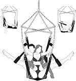 Sex Schaukel, Liebesschaukel für Erwachsene – Liebesschaukeln für Die Decke Sexspielzeug für Paare Verstellbares BDSM Kit mit Bequem Gepolstertem und Stabilem Stahlrahmen, Hält bis zu 360 kg