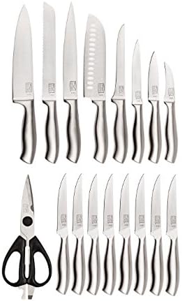 Chicago Cutlery Insignia Steel High-Carbon Stainless Steel Knife Block Set with Cutting Board (19-Piece)