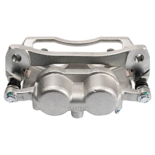 Image of TRQ Rear Brake Caliper Set Zinc Coated Brackets Hardware Compatible with 2009-2010 Dodge Ram 3500 2011-2018 Ram 3500