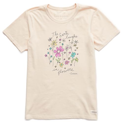 T-shirt wildflowers femme Life is Good exprimez votre amour de la nature en coton