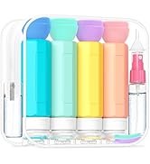 Redfly 17PCS Travel Bottles for Toiletries, TSA Approved Travel Size Containers,Silicone Leak Pro...