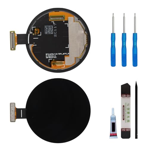 SWARK New LCD Display for Galaxy Watch 5 44mm SM-R910 SM-R915 Touch Screen Digitizer Assembly Replacement with Upgraded Repair Tools Kit-Black