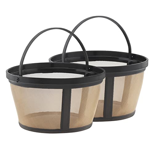 Reusable Coffee Filter Basket, 2 Pack Basket Coffee Filters 8-12 Cup Replacement Coffee Filter For Mr. Coffee And Black & Decker Coffee Makers And Brewers #TOP6
