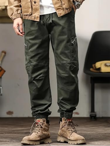 Image of Lymio Cargo for Men || Cotton Cargo Pant || Drawstring Waist Pant (Also Available in Plus Sizes) (89-92)