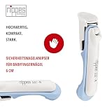Nippes Solingen Obcinacz do paznokci dla niemowląt, tworzywo sztuczne, 8 cm, niebieski, 122B
