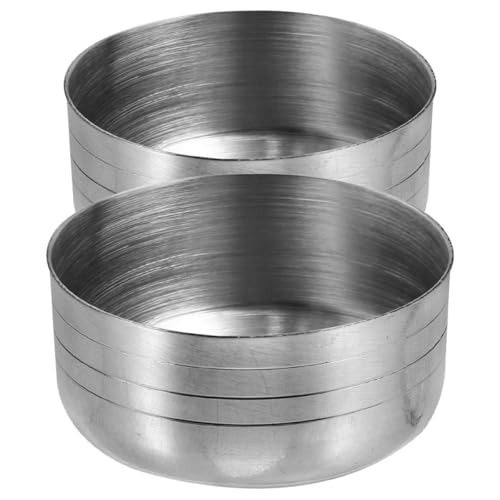 GAROZATION Tapas de Coctelera de Acero Inoxidable, 2 Piezas para Vasos Multiusos 550 Ml, Cubiertas Antisalpicaduras Resistentes para Bares, Cocina y Tiendas de Té