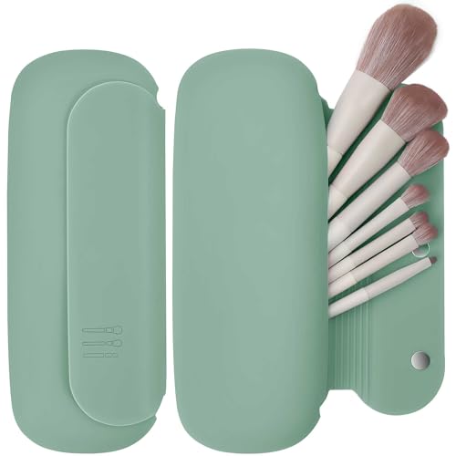 Support de pinceaux de maquillage de voyage en silicone menthe BAGCRAZY