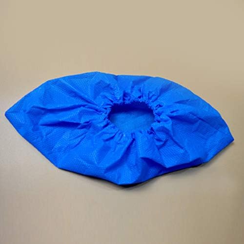 100 Pcs Disposable Non-Slip Shoe Covers for Kids - Dustproof Boot Protectors for Indoor & Outdoor Use, Fits 1-4 Years Old, Blue Carpet & Floor Protection