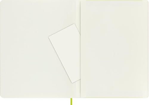 Miniatura 8 de Moleskine - Cuaderno clásico, tapa blanda, tamaño XL (7.5 x 9.5 pulgadas), a rayas/rayado, verde limón, 192 páginas Verde Limón,Negro -,Azul