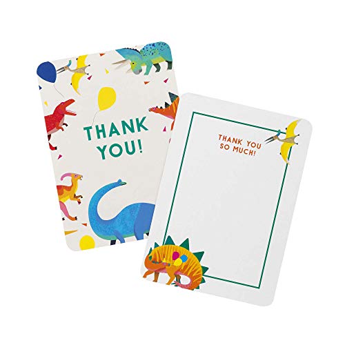 Party Dinosaur A6 Thank You Cards 8 stuks - Image 3