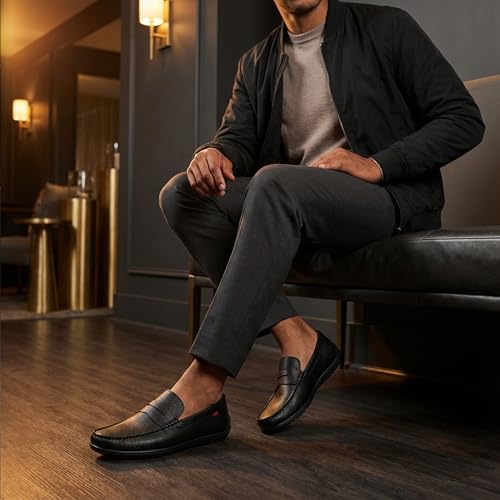 Image of Marc Joseph New York Men's Casual Hands Free Slip on Penny Loafers