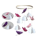 Snowzan Móvil de viento para cuna de bebé de madera móvil