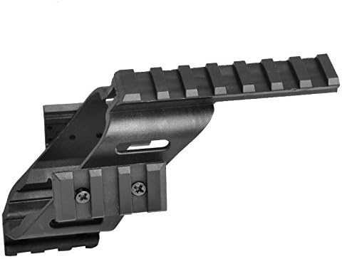 DLP Tactical UMP-1 Universal Pistol Scope Mount – Fits Most Handguns with Accessory Rails – Lightweight Polymer Construction – Includes Top and Side Picatinny Rails for Optics and Tactical Gear