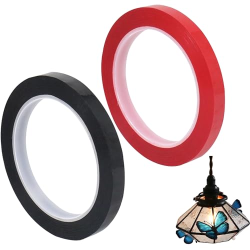 Jaczora 2PCS Stained Glass Faux Lead Lines, PET Leading Lines Strips Stickers Stained Glass Supplies for Painting Window DIY Handicrafts Crafting