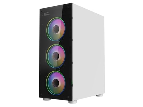 ASC Gaming PC Bundle: AMD Ryzen 5 5500, 16GB RAM, 1TB+256GB SSD, GTX 750 4GB Graphics, Windows 11, White RGB 6 Fan Glass Gaming Case - Image 3