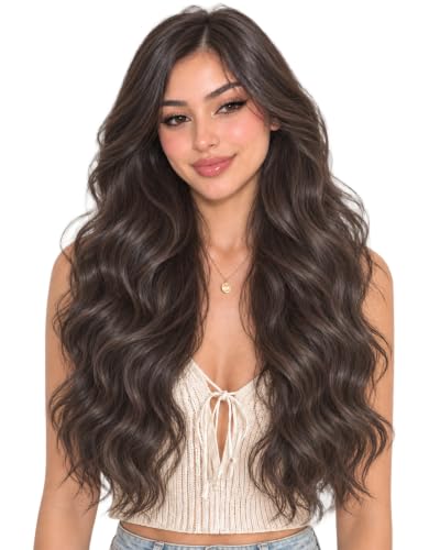 Image of Moresoo U Tip Hair Extensions Human Hair, Smoky Brown Black, 18 Inch