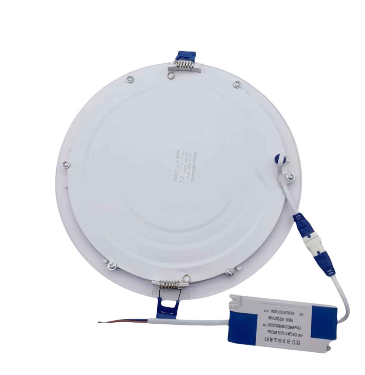ONSSI Placa LED de Techo 20W 2000lm,Circular Φ220mm (Blanco Neutro,4000k) SuperSlim Panel Downlight LED Empotrado (Pack 5)