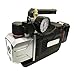 VVTVFEUH 18V DC Brushless Battery Vacuum Pump with Vacuum Gauge and Solenoid Valve Cordless Refrigerant Vacuum Pump 2CFM for R32 R1234YF